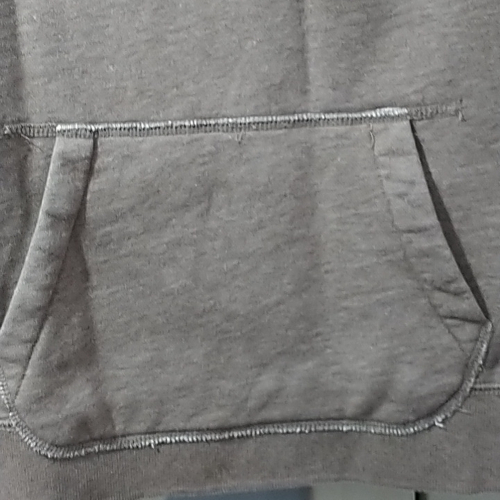 J. Crew Shawl Neck Brown Tones Sweatshirt Pouch Pockets Small - Picture 8 of 10